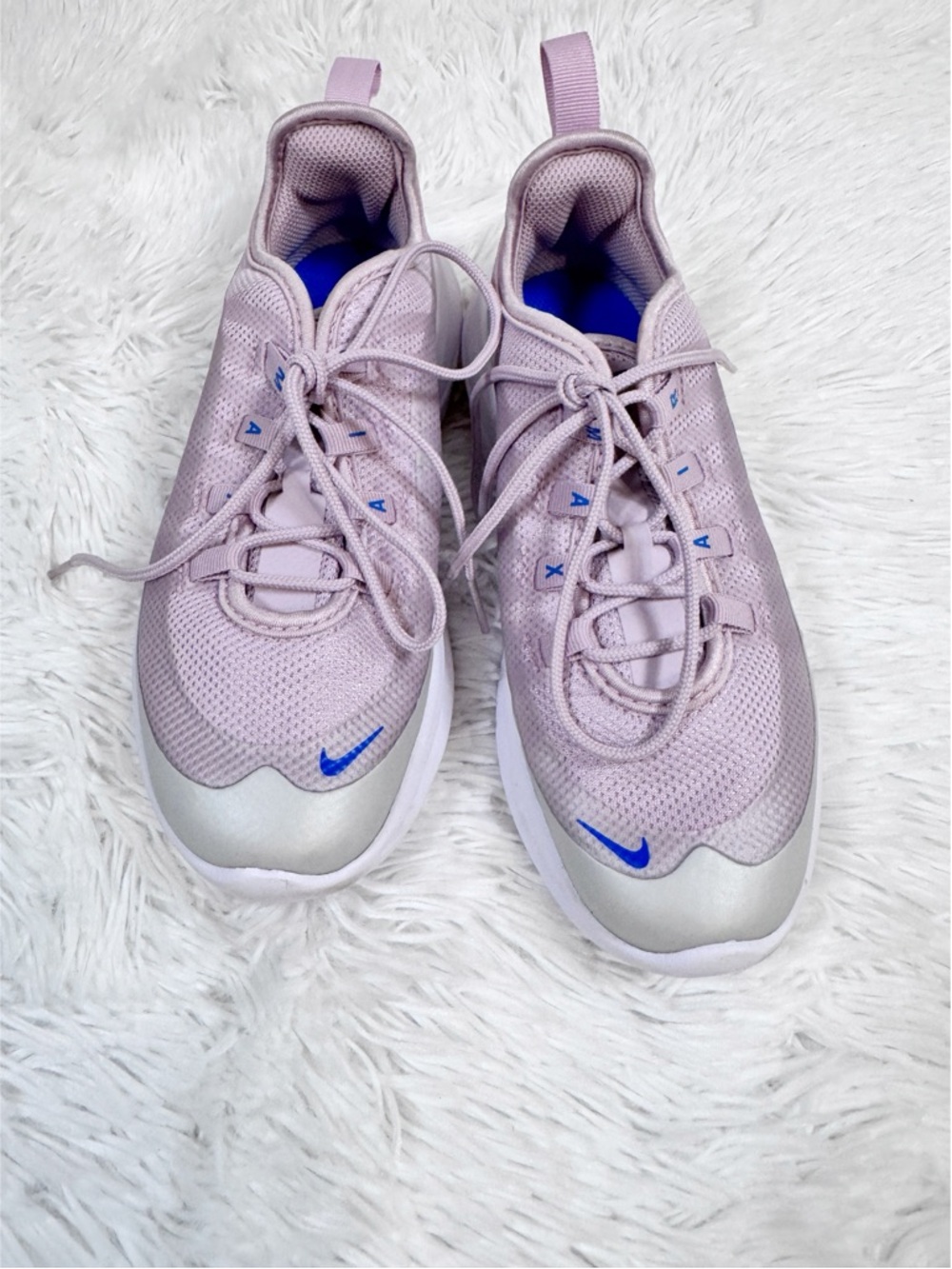 Nike Air Max girls Lavender Mesh Sneakers low top lace up